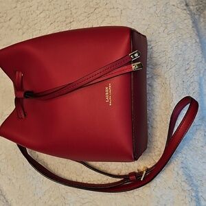 Ralph Lauren Dryden Debby II Mini Leather Drawstring Bag